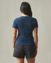 Women's Premium Slub Crew Tee - Marine Navy